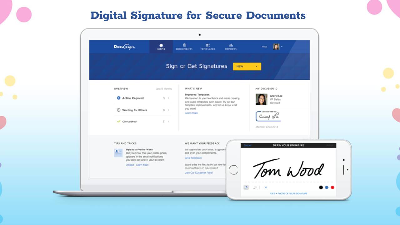 Digital Signature for Secure Documents ลายเซ็นดิจิตอล สำหรับเอกสาร ที่ปลอดภัย