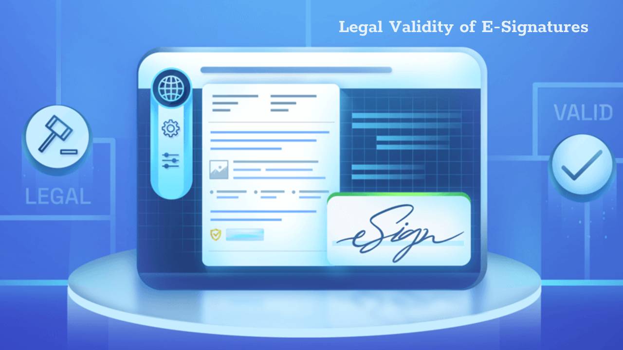 ความถูกต้องตามกฎหมาย ของ e signature