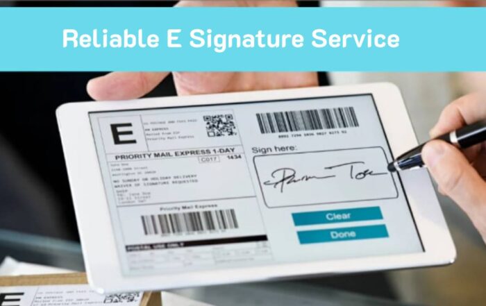 บริการลงนามที่เชื่อถือได้ด้วย e-signature