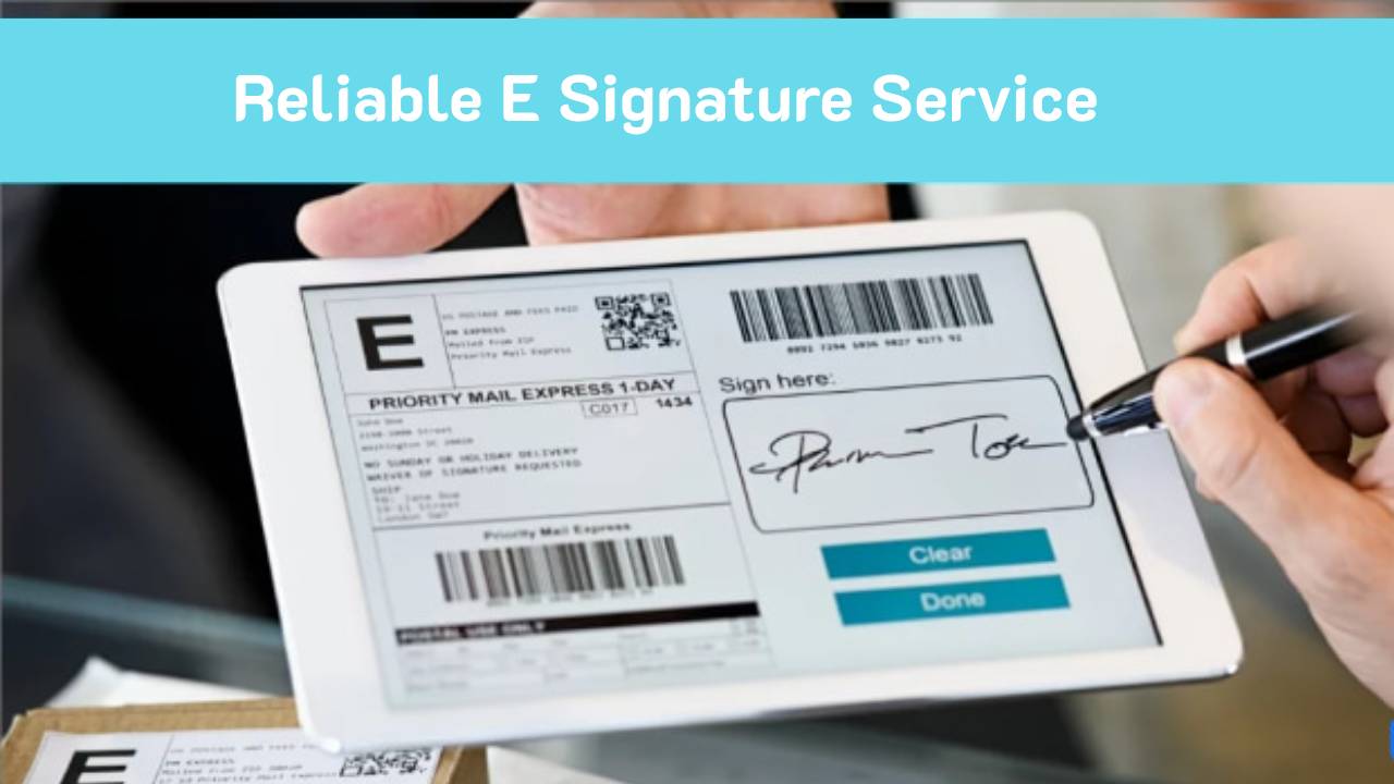 บริการลงนามที่เชื่อถือได้ด้วย e-signature