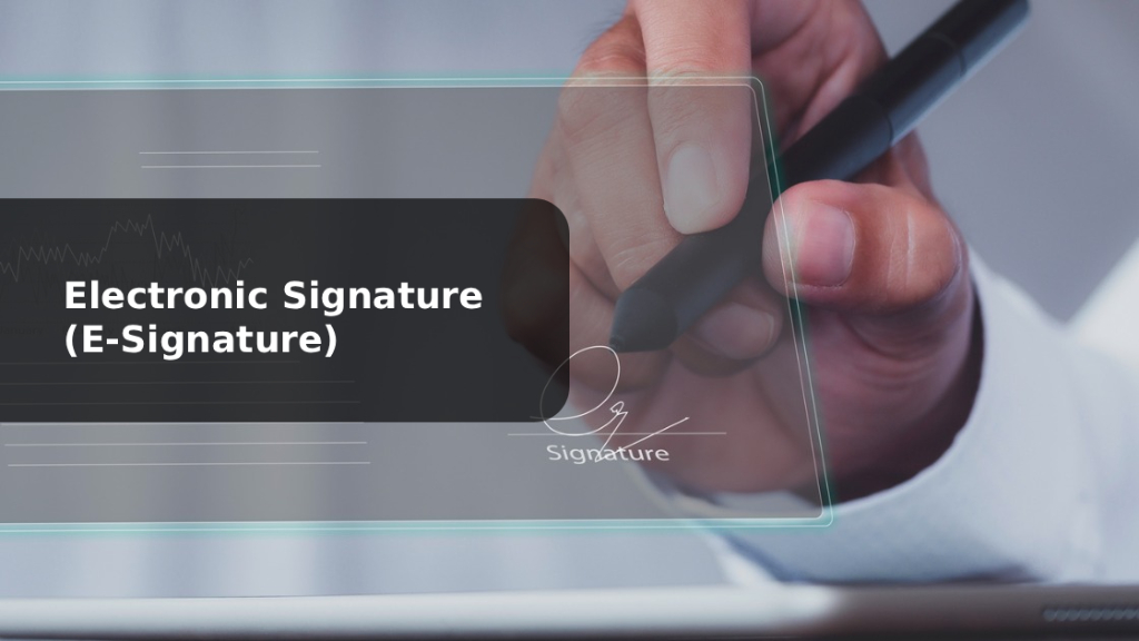 ลงลายมือชื่ออิเล็กทรอนิกส์ (e-Signature)